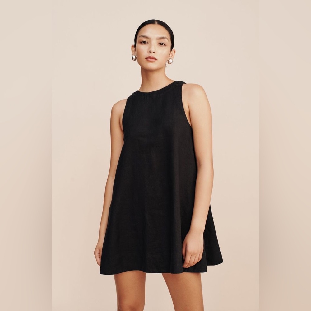 Brandy 💗 Melville black shift dress babydoll coquette T-shirt tank comfy mini